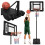 Aro de baloncesto ajustable con tablero y balón 4
