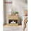 Bedside Table - Wood - Straw Yellow - With Drawer and Open Compartment 2