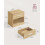 Bedside Table - Wood - Straw Yellow - With Drawer and Open Compartment 5