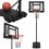 Aro de baloncesto ajustable con tablero y balón 1