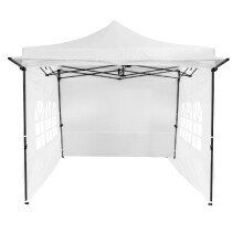 10 x 10 FT Pop Up Canopy Tent with Sidewalls & Awning