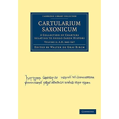 Cartularium Saxonicum Volume 2 Paperback Book