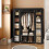 Portable Closet - Fabric - Navy Blue - Clothes Storage Organizer with Rail 2
