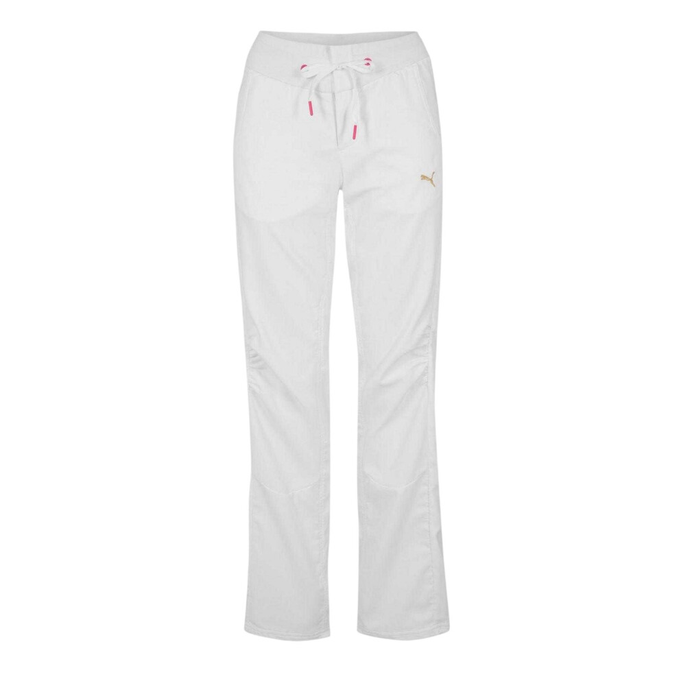Puma (8 Uk, White) Womens/Ladies Woven Trousers