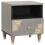 VidaXL vidaXL Bedside Cabinet 2 pcs Grey 40 x 33 x 46 cm Solid Mango Wood 2