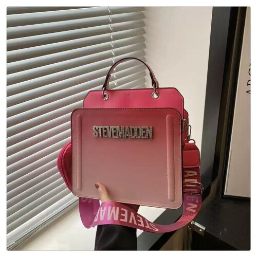 (pink) Ms. steve madden fashion square bag
