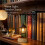 Vintage Library Lantern Bookshelf Light,  Hanging Lamp Warm LED Decor 3