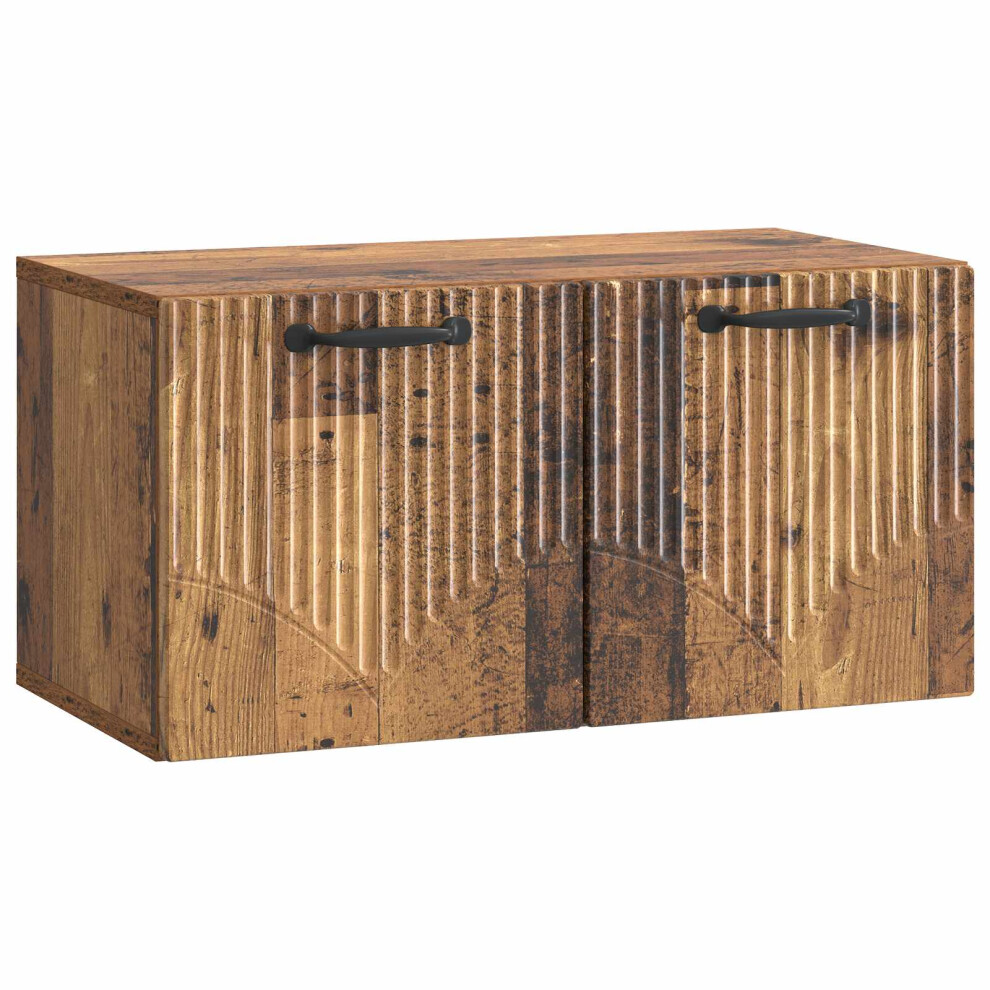 Vidaxl Wall-Mounted Tv Cabinet Old Wood 59.5 X 31 X 30 Cm