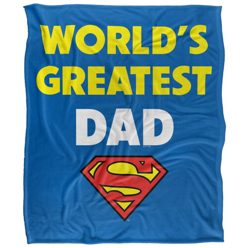Superman Superman World's Greatest Dad Blanket