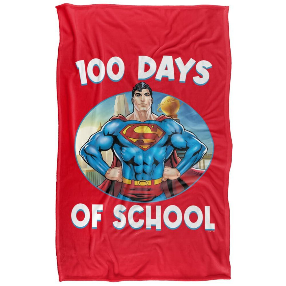 Superman (152Cm X 127Cm, Multicoloured) 100 Days Of School Blanket