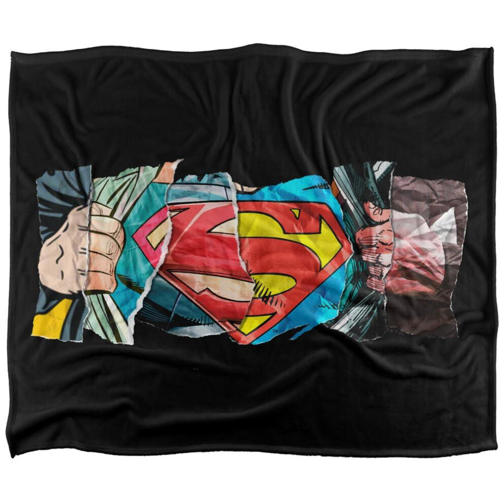 Superman (152Cm X 127Cm, Multicoloured) Super Reveal Blanket