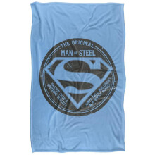 (147cm x 91cm, Multicoloured) Superman The Original Man Of Steel Blanket