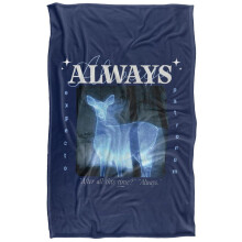 (60in x 50in, Multicoloured) Harry Potter Always Silky Patronus Valentine Blanket