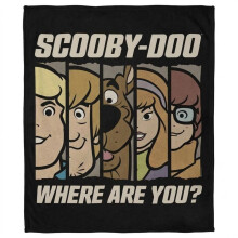 (152cm x 127cm, Multicoloured) Scooby Doo Where Are You Fleece Blanket