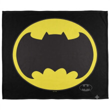 (152cm x 127cm, Multicoloured) Batman Bat Logo Soft Touch Blanket