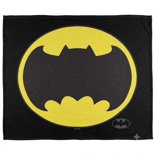 Batman (152cm x 127cm, Multicoloured) Batman Bat Logo Soft Touch Blanket