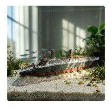 Akvaario Titanic -hylkykoriste, myrkytön hartsi