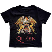 (18 Months, Black) Queen Childrens/Kids Classic Crest T-Shirt