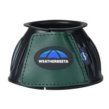 (9cm x 42cm, Black/Forest Green) Weatherbeeta Tough Tec Prime Rubber Horse Bell Boots (Pack of 2)