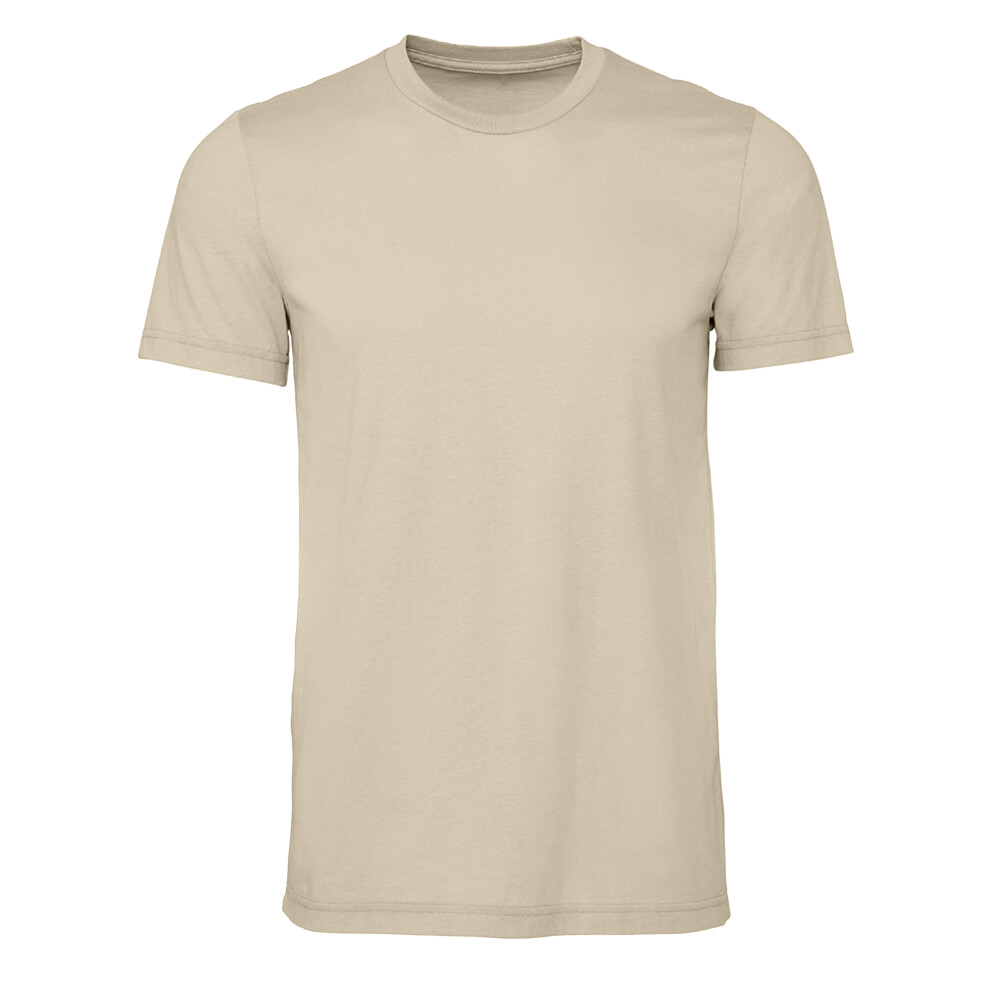 Gildan (M, Sand) Mens Midweight Soft Touch T-Shirt