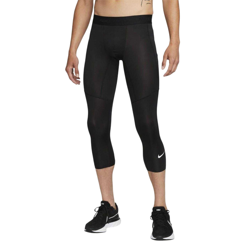 Nike (Xl R, Black/White) Mens Pro Leggings