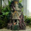 Aquariumtempelornament, grotschuilplaats van polyhars 5