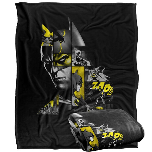 Batman (147cm x 91cm, Multicoloured) Batman Panel Blanket 2