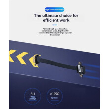PCIE X1 Extender 180 Graden Hoek PCI-E 3.0 1X Naar X1 Verlengkabel PCI-E X1 Riserkabel voor PCIE USB/NVME/Netwerkkaart