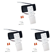 3X Universal Ceiling Fan Remote Control Kit Replacement, 6-Speed & Timing, Remote Replacement for Ceiling Fan Light