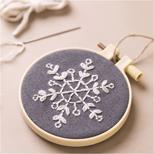 Mini Embroidery Kit - Snowflake 2