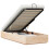 VidaXL vidaXL Ottoman Bed Frame Natural 75 x 190 cm Solid Pine Wood 4
