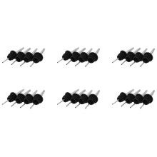 24Pcs Stainless Steel Whisky Liquor Oil Wine Bottle Pourer Cap Spout Stopper Mouth Dispenser Bartender Home Bar Party