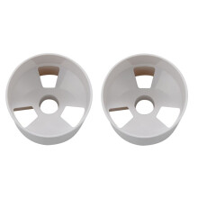 2pcs 2.7cm Aperture Outdoor Training Flagpole Hole Cup Training Aids Three Holes White Plastic Hole Cup