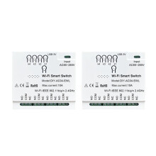 2X 4CH EWeLink WiFi 85-265V USB 5V 2.4G WiFi Smartlife Home Automation Module for IFTT Alexa Home
