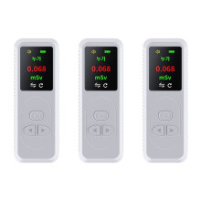 3X Geiger Counter Nuclear Radiation Detector Personal Dosimeter X γ β-Rays Detector Radioactive Tester Alarm-White