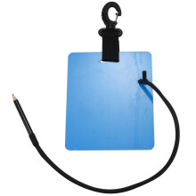 10X Dive Underwater Writing Slate Diving Wordpad Gear Board with Swivel Clip and Pencil for Water Sports Diving Swimming