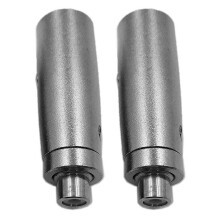 2X 3 Pin XLR Male to RCA Female Audio Jack Plug Microphone Adapter Converter Connector