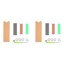 2X M.2 NVMe SSD Koellichaam 2 mm voor M2 2280 Solid State Harde Schijf Koperen Koellichaam met Thermische Pad Laptop SSD-Radiator