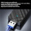 2026 COMFAST 1200Mbps Διπλής Ζώνης USB Wifi Adapter MT7612U 5Ghz/2.4Ghz 5
