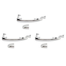 3X Rear Sliding Door Outer Handle Chrome Left Right FIt for Alphard 2003-2008 69230‑58010