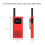 2X Compatible with  Walkie Talkie 2S Protective Case Silicone Cover Interphone Protective Shell Anti-Drop Accessories,Red 3