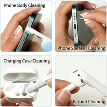 Kit de Nettoyage Électronique pour Écouteurs et Téléphone, Outil de Nettoyage avec Brosse Haute Densité et Aiguille D'Éjection de la Carte SIM