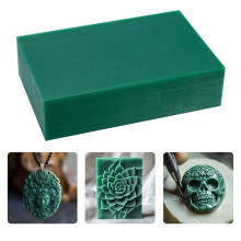 2X Casting Wax Block, Carving Wax for Making DIY Jewelry Casting Mold and Making, 1LB, Green