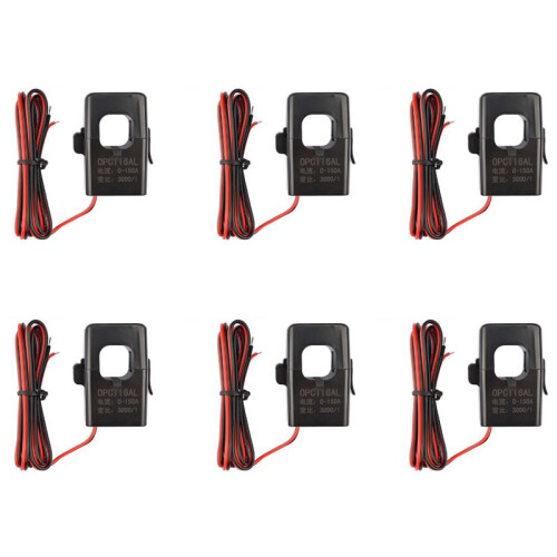 6X High Frequency Split Core Current Transformer OPCT16AL 3000/1 AC CT Clamp  Current Transformer