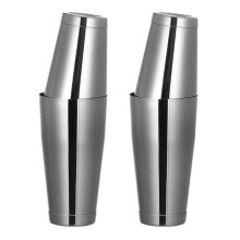 2X Cocktail Shaker, Bar Bartender Shaking Tins Weighted 28Oz Unweighted 18Oz Martini Shakers Stainless Steel