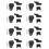 8X Left Front Headlight Bracket Repair Kit A2138202300 for   E W213 W238 16-20  Light Holder Fixed Screw 1