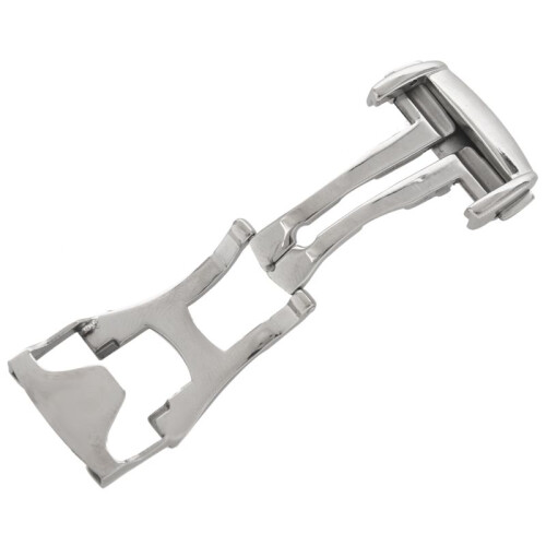 5 Pcs 18mm Stainless Steel Deployant Watch Strap Folding Buckle Clasp for , Smooth 18mm 2