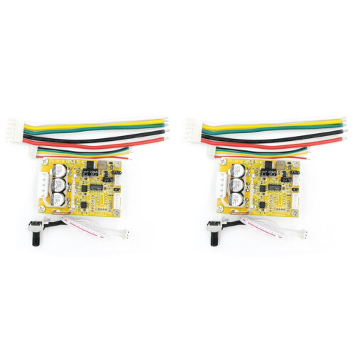 2Pcs  5-36V 350W BLDC Three-Phase Brushless (with Hall) Motor Controller Brushless Sensor Motor Driver