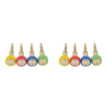 8pcs All-In-One Brass Titanium Nozzle 0.25/0.4/0.6/0.8mm Heatbreak Brass Titanium Nozzle for E3D Revo Hotend Extruder