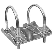 3X Soporte en U de Montaje Universal para Plato Starlink, Soporte de Abrazadera de Perno en U Pesado, Adaptador de Montaje de MáStil de Techo A Poste